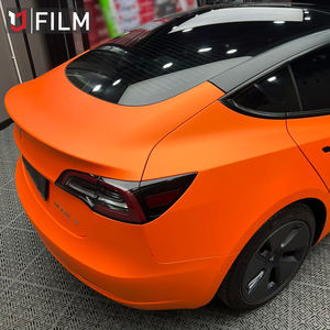 Venta al por mayor 1,52*17m sin burbujas de aire Super estirable naranja mate vinilo coche envoltura cuerpo completo mate <span class=keywords><strong>carreras</strong></span> naranja envoltura coche vinilo - Product Image 5