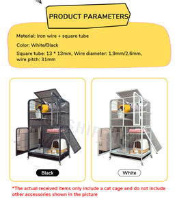 Son tasarım Pet büyük katlanır kafes demir tel Pet kediler köpekler için katlanabilir ulaşım kafesleri - Product Image 6