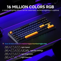Teclado Mecánico con Cable Akko TAC87, 88 Teclas, Diseño TKL al 80%, Montaje Gasket, USB-C, Programable, Intercambiable en Caliente, Cherry Gaming RGB