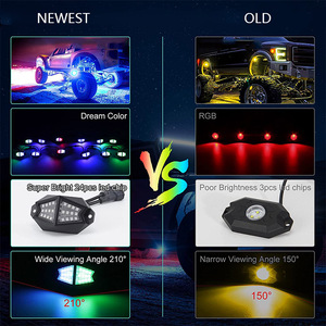 <span class=keywords><strong>OPOO</strong></span> Bestseller Neue Verbesserte App-Steuerung RGB Chasing 104 LED Rockbeleuchtung IP67 Wasserdicht 210 Grad Beleuchtung für LKW - Product Image 4