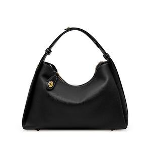 Sac Hobo en Cuir Véritable Grain Litchi Style Minimaliste <span class=keywords><strong>Français</strong></span>, Faible MOQ, Boucle Latérale Métallique, Grande Capacité, Sac Bandoulière en Cuir Véritable - Product Image 6