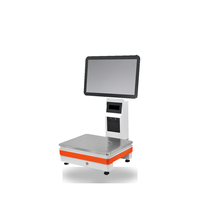 Sistema POS con Báscula de Pesaje y Pantalla Táctil, Pantalla Grande para Clientes, Impresora Térmica de 58 mm, 8 GB + 128 GB, Caja Registradora Todo en Uno