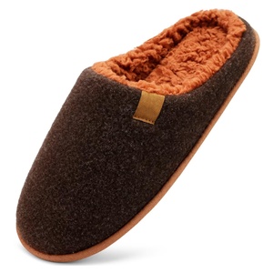 Chaussons en mousse à mémoire de forme pour hommes avec doublure en <span class=keywords><strong>feutre</strong></span> - Chaussons d'intérieur et d'extérieur à enfiler pour la maison, l'hôtel et le jardin (ODM/OEM) - Product Image 1