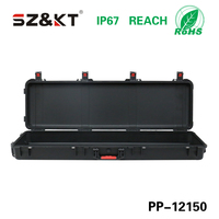 Mallette de transport robuste et longue de fabrication chinoise, étanche IP67, antichoc IK10, pour équipement de chasse, avec mousse personnalisée