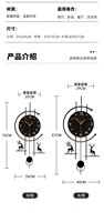 Jam dinding besar, Modern mewah jam gantung dinding desain baru seni dekorasi jam dinding logam kuarsa jam dekorasi rumah rumah