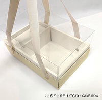 IMEE belle boîte de papier de gâteau de fleur divisée de Style coréen fantaisie avec boîte-cadeau de couvercle transparent avec poignée pour la Saint-Valentin fête des mères