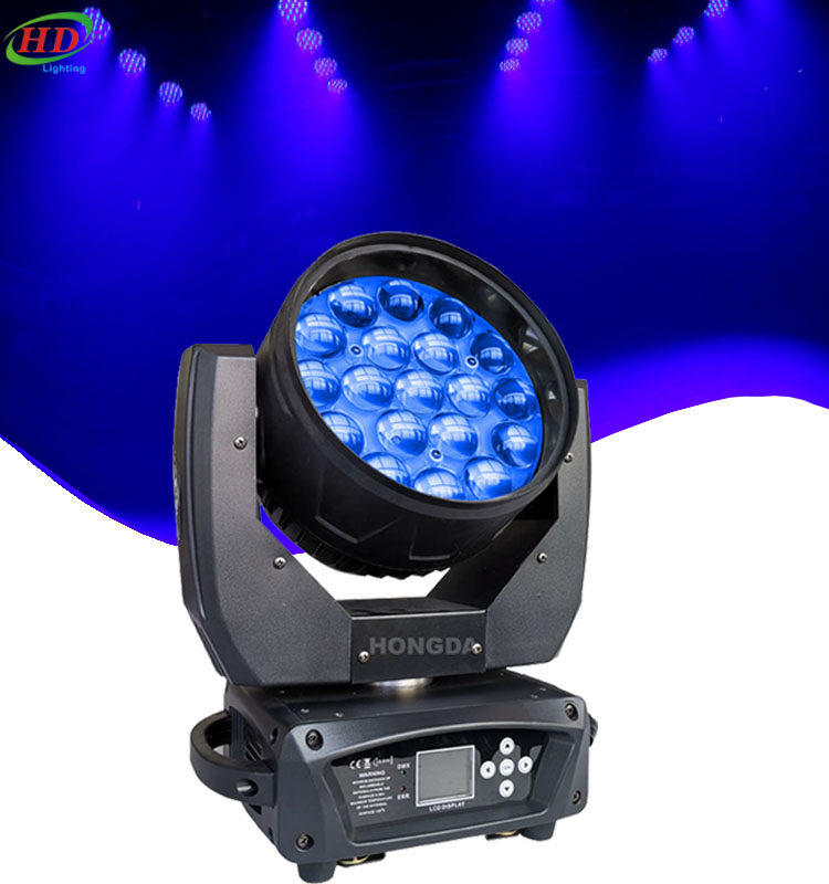 2 шт. 19x15 Вт DMX 19*15 RGBW 4in1 зум мойка светодиодный движущийся головной свет с полетным чехлом