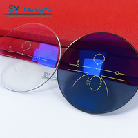 1.56 hmc Progressive photochromique Blue Cut UV420 lentes opticos lentille optique prog anit lentilles bleues optiques