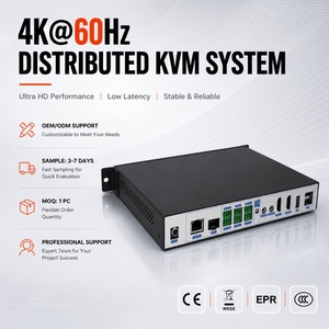 Système KVM Distribué 4K60Hz AV sur IP avec Contrôleur de Mur Vidéo à Latence Ultra-faible pour Centre de Commande et Salle de Contrôle - Product Image 1