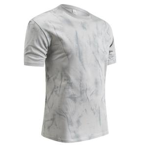 SHENGHAO T-shirts d'été pour hommes du fabricant Manches courtes en détresse Nouveaux tissus bicolores Coton tricoté Surdimensionné Burn-Out - Product Image 4