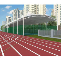 Structure de membrane tendue moderne haute résistance pour terrain de padel et tente de terrain de football avec conception ignifuge et durable