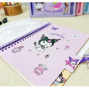 Креативные блокноты B5 с мультяшным дизайном Kulomi и набором гелевых ручек, милые школьные канцелярские принадлежности для студентов, набор для рисования и ведения дневника - Product Image 3