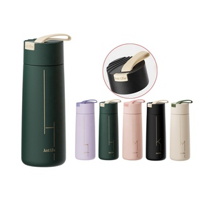 For Drinkware 350ml Double Wall Stainless Steel Kids' Water <b>Bottle</b> Rubber Handle Japandi Design Thermal Back School - Product Image 2