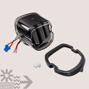 Feux arrière LED TRUE MODS pour <span class=keywords><strong>Harley</strong></span> <span class=keywords><strong>Davidson</strong></span> - <span class=keywords><strong>Clignotant</strong></span> F1, feu arrière rouge pour Sportster Dyna - Product Image 3