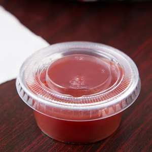 Bán Buôn Tùy Chỉnh 0.75Oz 1Oz 1.5Oz 2Oz 2.5Oz 3.25Oz 4Oz 5.5Oz Mini Dùng Một Lần Phần <span class=keywords><strong>Container</strong></span> Nhựa Nước Sốt Cup - Product Image 5