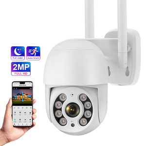 ICSEE Smart Auto Tracking <span class=keywords><strong>IP</strong></span> Domo PTZ Cámara Visión nocturna a todo color Seguridad inalámbrica CCTV Datos en la nube al aire libre CMOS AI Humanoide - Product Image 1