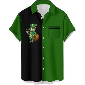 เสื้อเชิ้ตฮาวายแขนสั้นคอตั้งสำหรับผู้ชาย ลายพิมพ์ลำลองใส่เที่ยวทะเล ทรงปกติ รับผลิตแบบ ODM พร้อมสกรีนโลโก้ - Product Image 1
