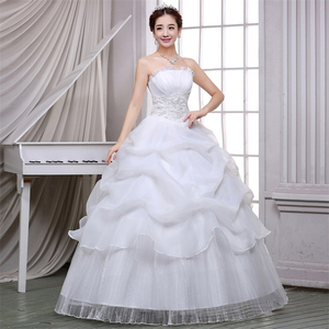 Vestidos de Novia Sencillos sin Tirantes, Vestidos de Novia Ajustados, Vestido de Princesa para Fotografía - Product Image 2