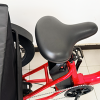 Vélo cargo électrique 20 pouces, moteur arrière 48V 250W, batterie 15Ah, 7 vitesses, jantes à double paroi, écran LED, frein à disque, verrouillage à une touche