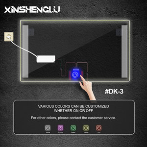 מראה LED עם מתג מגע DC12V 5A 60W, תאורה ניתנת לעמעום, צבעי CCT ללא שלבים, חיישן, מראה חכמה לחדר אמבטיה, מגע יחיד - Product Image 5