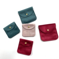 Sac à bijoux carré léger en tissu velours de marque SF haut de gamme, avec fermeture à pression, 8*8 cm, pour bagues, pendentifs, petits accessoires, fabriqué dans le Hebei