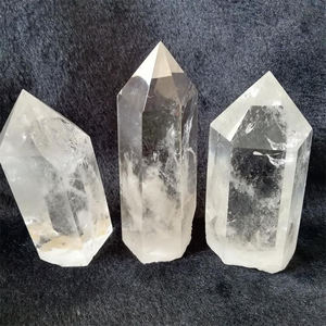 Obelisco di guarigione del quarzo dei punti in piedi del cristallo di quarzo di roccia naturale di grandi dimensioni all'ingrosso per la decorazione - Product Image 6