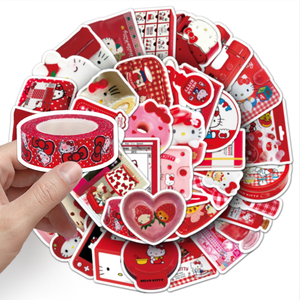 50 Pegatinas Estéticas <span class=keywords><strong>de</strong></span> Hello Kitty - Calcomanías <span class=keywords><strong>de</strong></span> Vinilo con Dibujos Rojos Kawaii <span class=keywords><strong>para</strong></span> Carcasas <span class=keywords><strong>de</strong></span> Teléfono, Pegatinas Personalizadas Estilo Instagram <span class=keywords><strong>para</strong></span> Chicas - Product Image 6