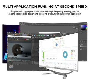27 بوصة كور I5 I7 شاشة منحنية ألعاب كمبيوتر مكتبي للأعمال كمبيوتر للألعاب الكل في واحد - Product Image 4