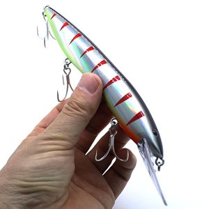 Flottant Minnow 150mm 33g Bionic Artificielle Plongeur Profond Hochet <span class=keywords><strong>Nageur</strong></span> 1PC Fil pour Mer Profonde Bateau D'eau Salée Leurres De Pêche - Product Image 4