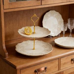 จานเซรามิกสไตล์วินเทจฝรั่งเศสสำหรับอาหารเช้าและปลา สำหรับร้านอาหารหรูหรา งานเลี้ยง และงานแต่งงาน ขายส่ง - Product Image 3