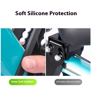 Sella per Bicicletta da Strada in Lega di Alluminio di Alta Qualità, Supporto Portatile Nero per Genitore-Figlio, Accessori per Sedile Bambini - Product Image 5