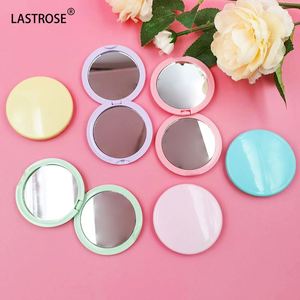 Pocket Mini Circular Foldable Beauty <b>Compact</b> Vanity Handheld Mirror Round Folding Double <b>Sided</b> Cute <b>Table</b> Makeup Mirror - Product Image 3