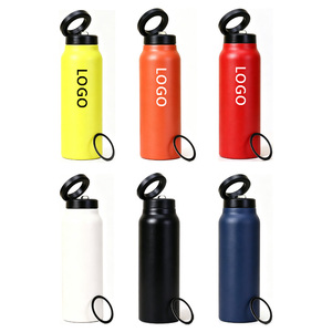 24oz stainless steel water <b>bottle</b> double-wall with magnetic lids bpa-free <b>750ml</b> stainless steel water <b>bottle</b> with straw - Product Image 1