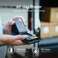 MEFERI ME40K 5180mAh GPS PDA con Escáner de Código de Barras Android de Intercambio en Caliente para Conteo de Inventario y Logística