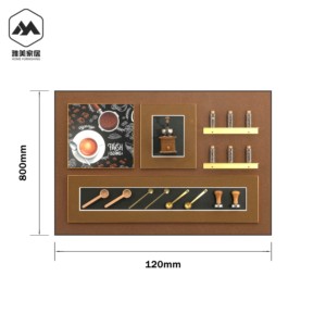 פנאי קפה ציור דקורטיבי ציור פשוט תלייה מודרני ציור קיר איכותי - Product Image 5