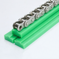 Rantai Penggerak Plastik Nylon Tipe U CK CKG CS U UPE PA, Strip Rantai CNC Machining 06BSS 06C, Rantai Roller Konveyor, Rel Pemandu Linear