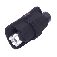 UltraFire 401 #   402 #   Étui de ceinture rotatif à 360° en nylon pour lampe torche, pochette résistante à l'usure, étui de transport pour usage tactique intérieur/extérieur, facile à utiliser