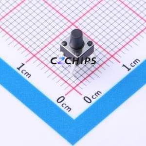 TSC016A06026A03 Tactile Switch Through hole Component (THT)-4P,4.5x4.5mm Switch Round Button 2.6N Through Hole 4.5mm - Product Image 1