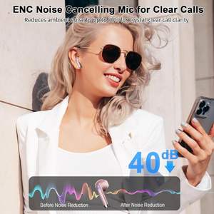 Nuove Cuffie Bluetooth 5.3 <span class=keywords><strong>TWS</strong></span> Auricolari Wireless Senza Cancellazione del Rumore con Schermo LCD Touch Intelligente - Product Image 4