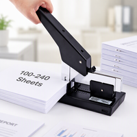 Agrafeuses de bureau manuelles en métal de grande taille pour documents d'appel d'offres, pour tâches d'agrafage intensives avec structure à levier ergonomique