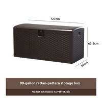 Boîte de rangement à double étage en HDPE avec PET d'injection étanche à la poussière et à la protection solaire pour les fournitures de stockage d'outils de jardin