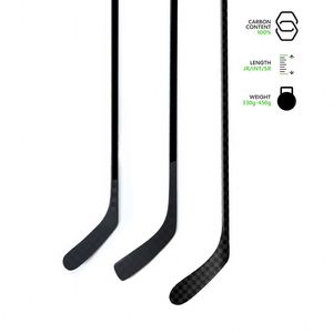 Bâton de Hockey de Haute Qualité Entièrement Noir 100% Carbone pour Hockey sur Glace et sur Gazon Directement des Grossistes Chinois - Product Image 1