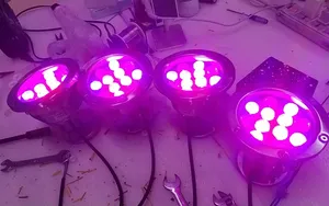 <span class=keywords><strong>Luces</strong></span> <span class=keywords><strong>LED</strong></span> subacuáticas para piscina, fuente de luz RGB, RGBW, DMX, resistente al agua, sumergible, 12V, IP68 - Product Image 5