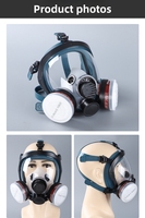 20-Year Factory-Accredited Dual Filter Gas Mask NBC Respirators Survival Mask with High Quality Face Cover