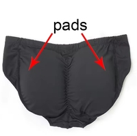 Culotte rembourrée pour homme, effet rehausseur de fesses, slip sculptant le corps avec rembourrage pour les hanches et les fesses