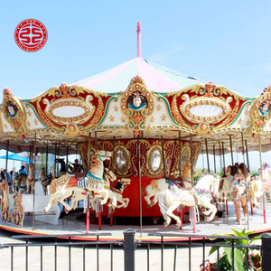 Giostra in Vetroresina Attraente per Parchi Divertimento Interni/Esterni, Carosello per Bambini ad Uso Commerciale - Product Image 4