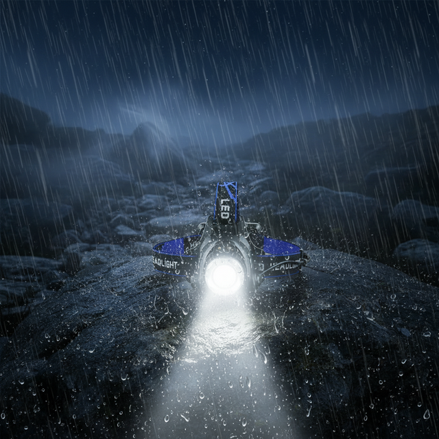 Head-mounted Miner's Lamp Outdoor Induction Zoom Fishing Headlamp High Power Waterproof Led Headlamp