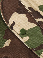 Blouson Bomber Réversible Homme Personnalisé OEM Hiver Col Montant Imperméable Respirant Grande Taille Camouflage Coton Sergé à Capuche