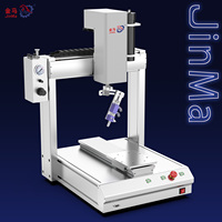 Machine de distribution de colle automatique haute précision à station unique rotative à 360 degrés avec moteur, engrenage, roulement, boîte de vitesses, pompe et moteur