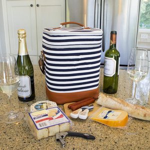 Chất lượng cao chai rượu vang tàu sân bay không thấm nước và rò rỉ bằng chứng rượu vang Tote Túi với mở rộng dây kéo và độn vai - Product Image 5